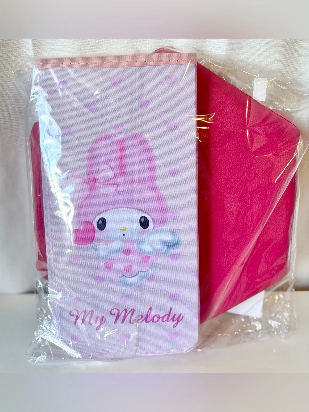 My Melody Pink Angel Folding Toy Storage Stool Chair Japan Exclusive NWT